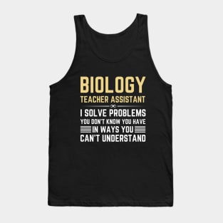 Biology Teacher Assistant Christmas from student Tank Top